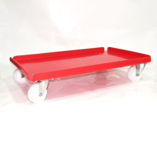 Dolley BT41042 Confectionary Tray, Stainless Steel Castors, Red