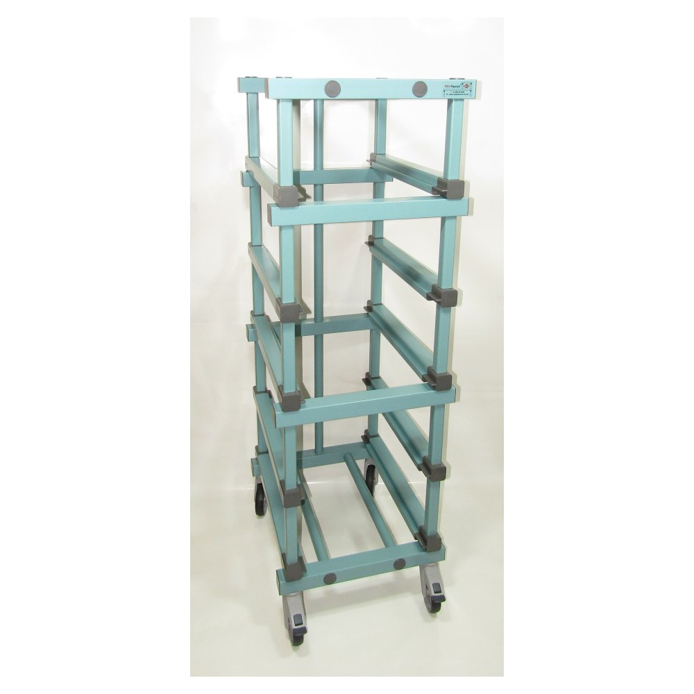 Euro Container Trolley 5 tier mobile, 540 x 660 x 1710mm - Rea Plasrack