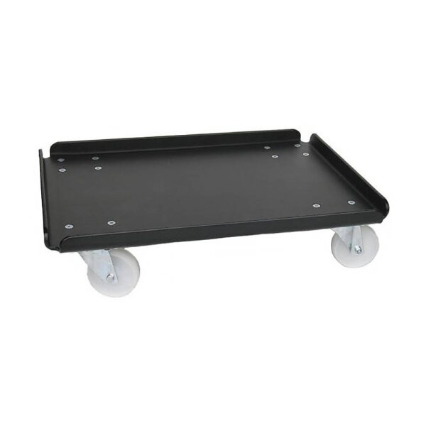Dolley 600 x 400mm Stacking Boxes, BZP Castors, Black